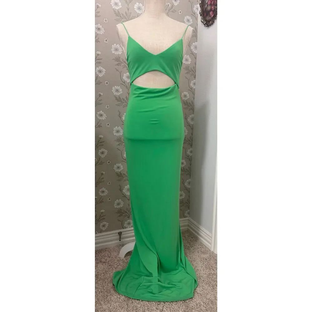 ALICE + OLIVIA VALLI CUT OUT CAMI DRESS